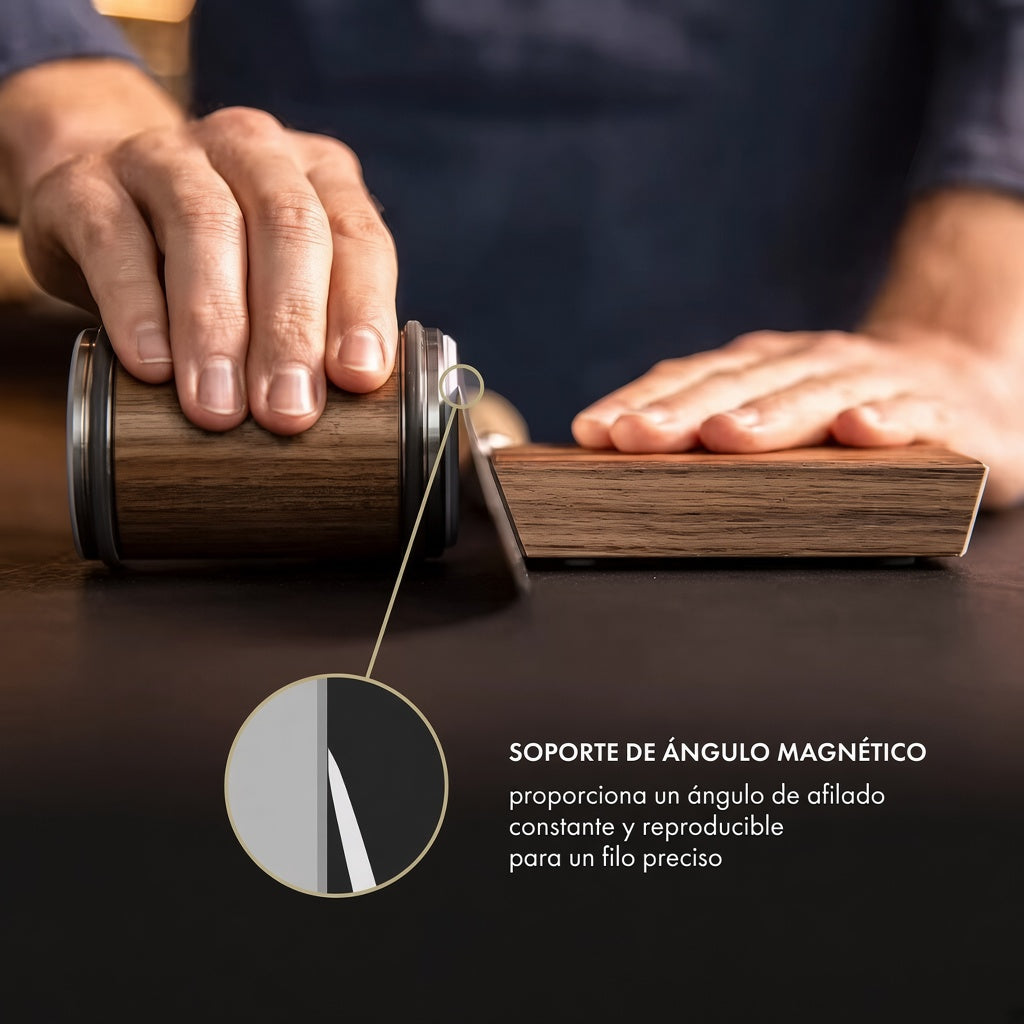 EdgeCraft Pro — Bloque Afilador de Cuchillos con Piedra de Diamante, Ángulo 15°/20°